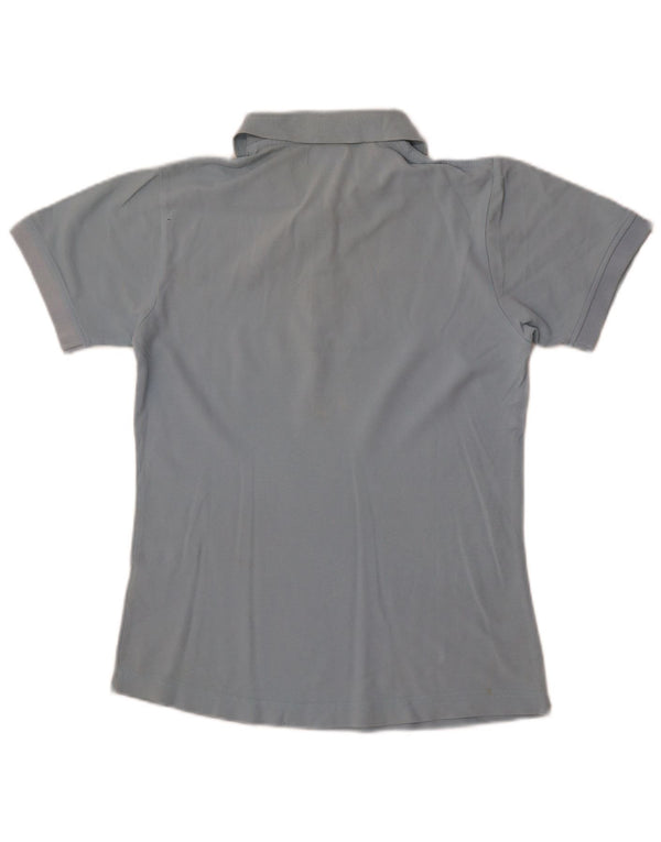 Kappa Damen Poloshirt UK 12 Mittelblaue Baumwolle