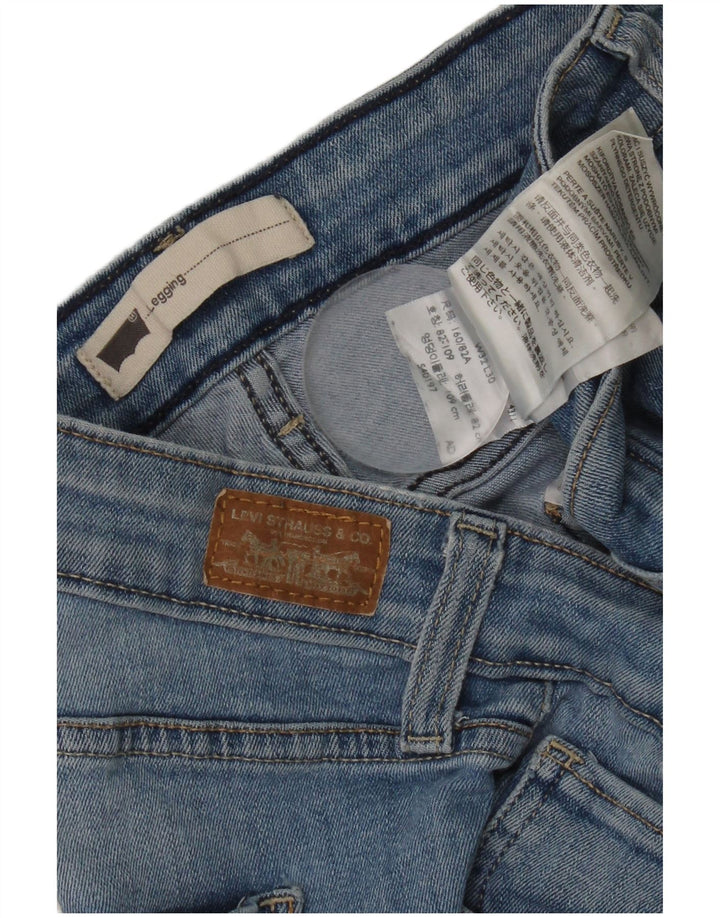 Levi's Damen Legging Skinny Jeans W32 L30 Blaue Baumwolle
