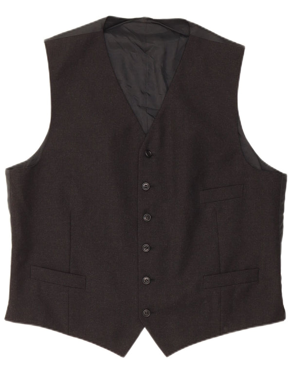Vintage Herren Weste Medium Schwarz