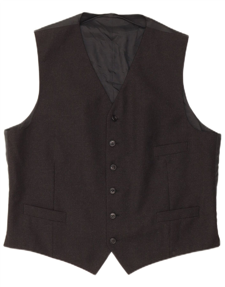 Vintage Herren Weste Medium Schwarz