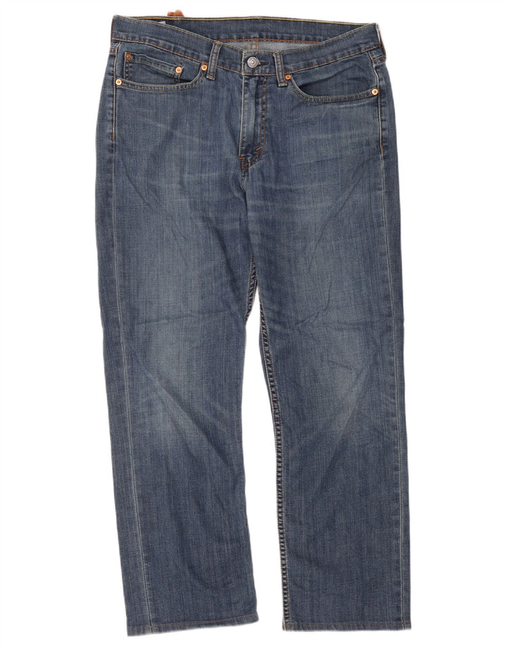 Levi's Herren 514 Straight Jeans W34 L32 Blaue Baumwolle