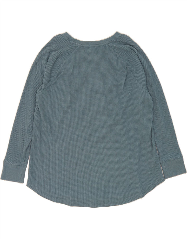 EDDIE BAUER Womens Top Long Sleeve UK 20 2XL Blue Cotton Vintage Eddie Bauer and Second-Hand Eddie Bauer from Messina Hembry 