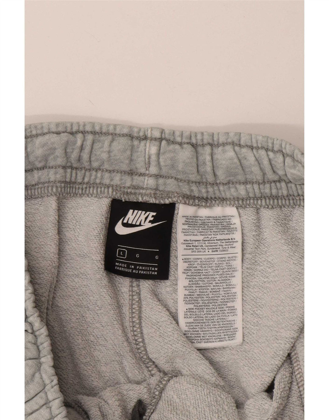 Nike Herren-Sportshorts mit Grafik, groß, grau gefleckte Baumwolle