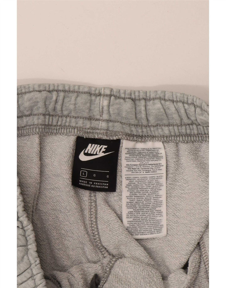 Nike Herren-Sportshorts mit Grafik, groß, grau gefleckte Baumwolle