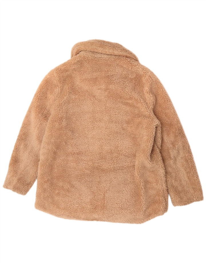 Marks & Spencer Teddybär-Fleecejacke für Damen, UK 14, Größe L, Beige, Polyester