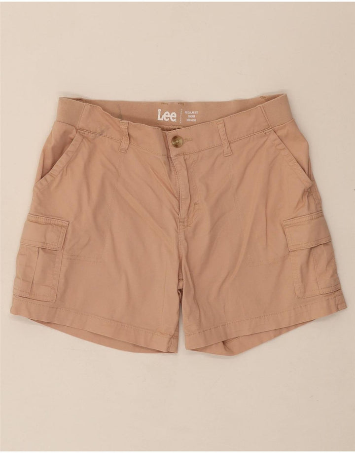 LEE Womens Mid Rise Regular Fit Cargo Shorts US 10 Large W32 Pink Cotton Vintage Lee and Second-Hand Lee from Messina Hembry 