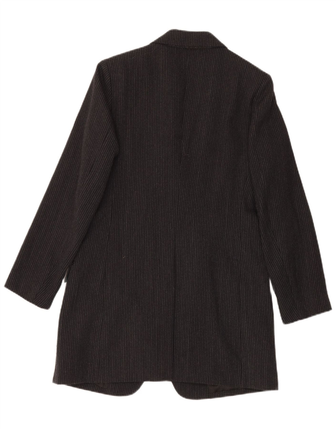 Alberto Biani Damen Blazer Jacke IT 42 Mittelgrau gestreift klassisch