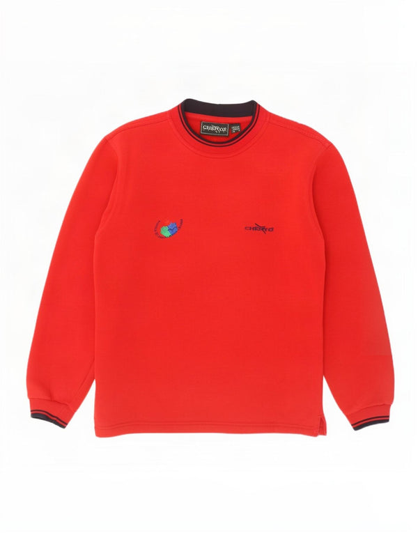 Chervo Herren Loose Fit Sweatshirt Pullover UK 32 2XS Rot