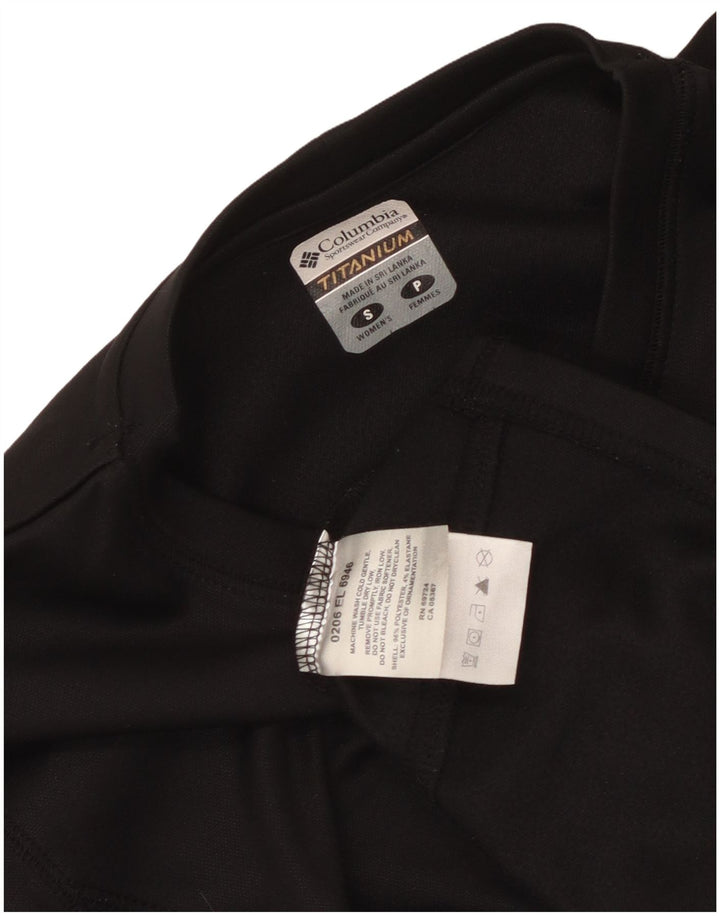 Columbia Damen Titanium Graphic Top Langarm UK 10 Small Schwarz