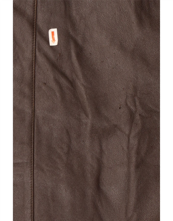 Belfe & Belfe Herren Lederjacke UK 38 Mittelbraunes Leder