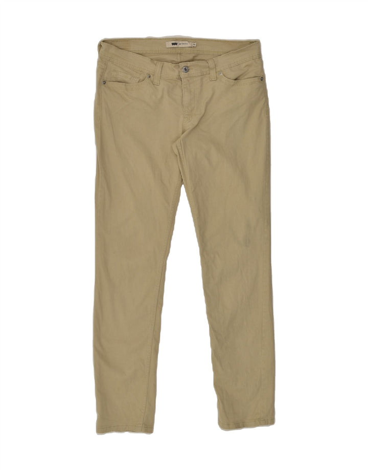 LEVI'S Womens 524 Skinny Casual Trousers US 13 Large W30 L31  Beige Cotton | Vintage Levi's | Thrift | Second-Hand Levi's | Used Clothing | Messina Hembry 