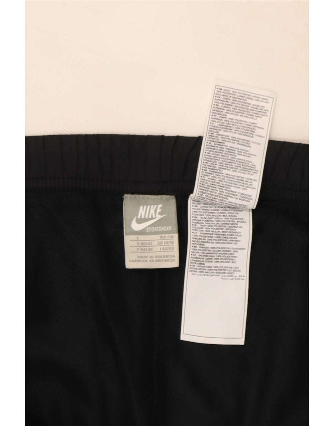 Nike Damen Trainingshose Jogger UK 14/16 Large Schwarz Polyester