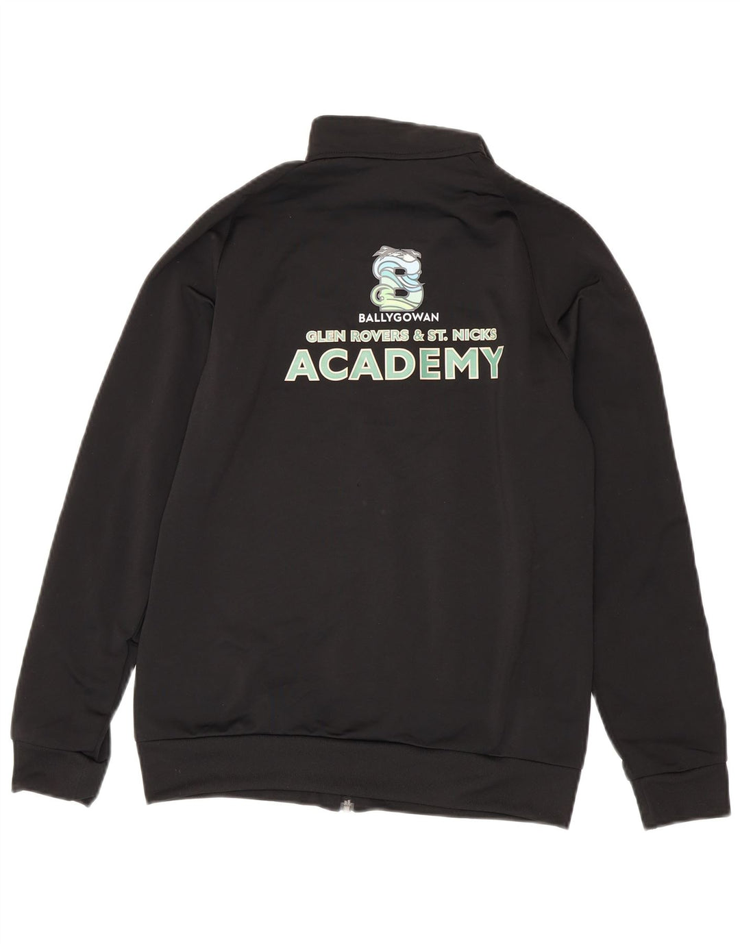 Adidas Jungen Grafik-Trainingsanzug-Top-Jacke, 13–14 Jahre, schwarzes Polyester