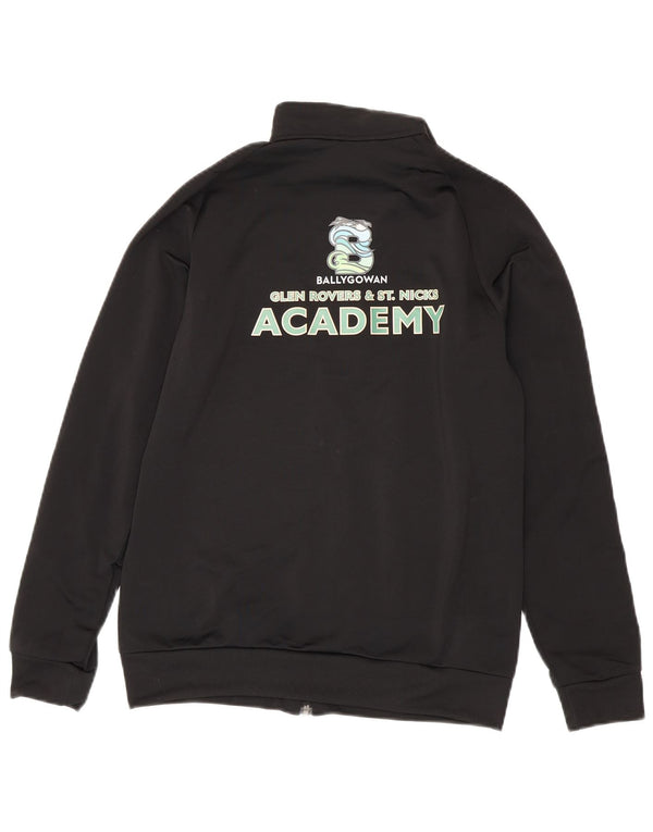 Adidas Jungen Grafik-Trainingsanzug-Top-Jacke, 13–14 Jahre, schwarzes Polyester