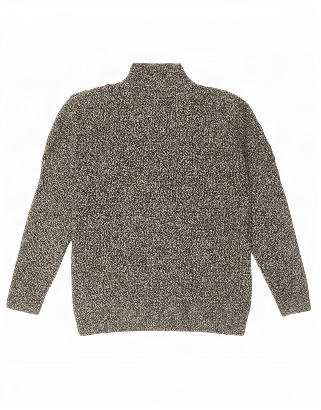 Jack & Jones Herren-Pullover mit Reißverschluss am Hals, großes, grau meliertes Acryl