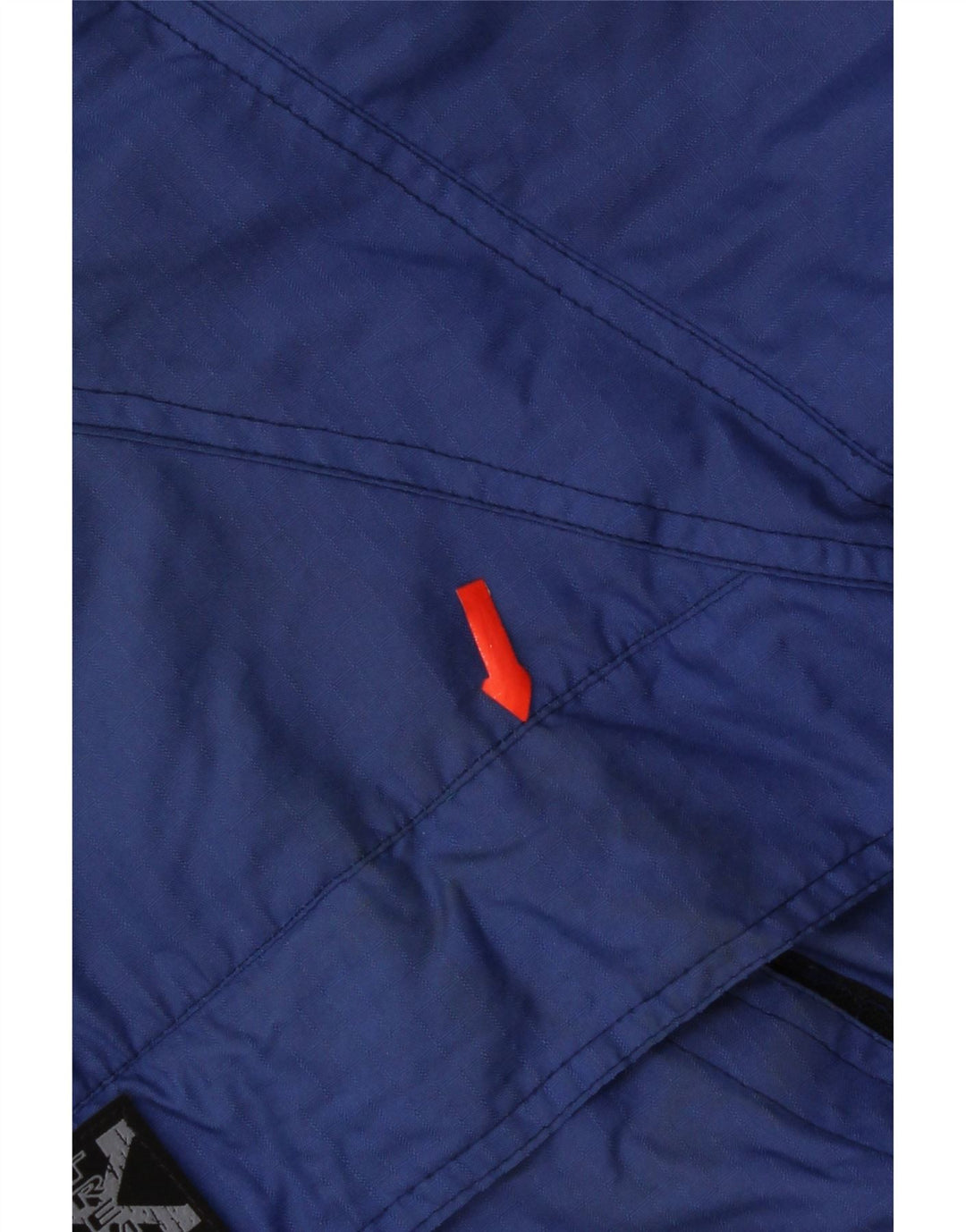 Vintage Herren Grafik Pullover Skijacke UK 42 XL Blau Polyamid