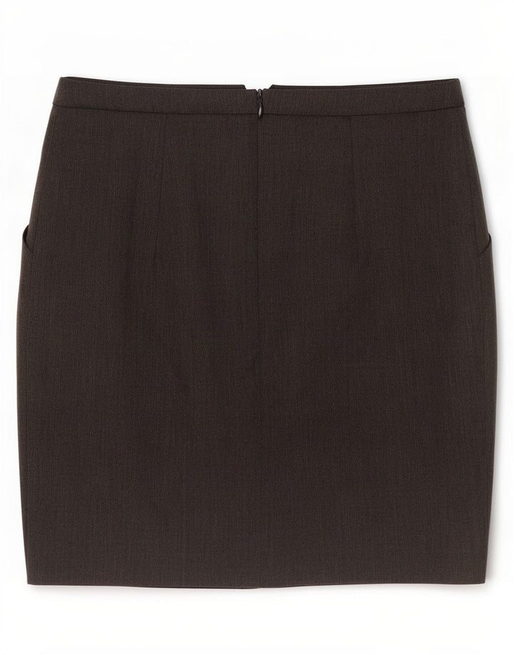 Zara Damen Minirock Small W26 Grau Polyester