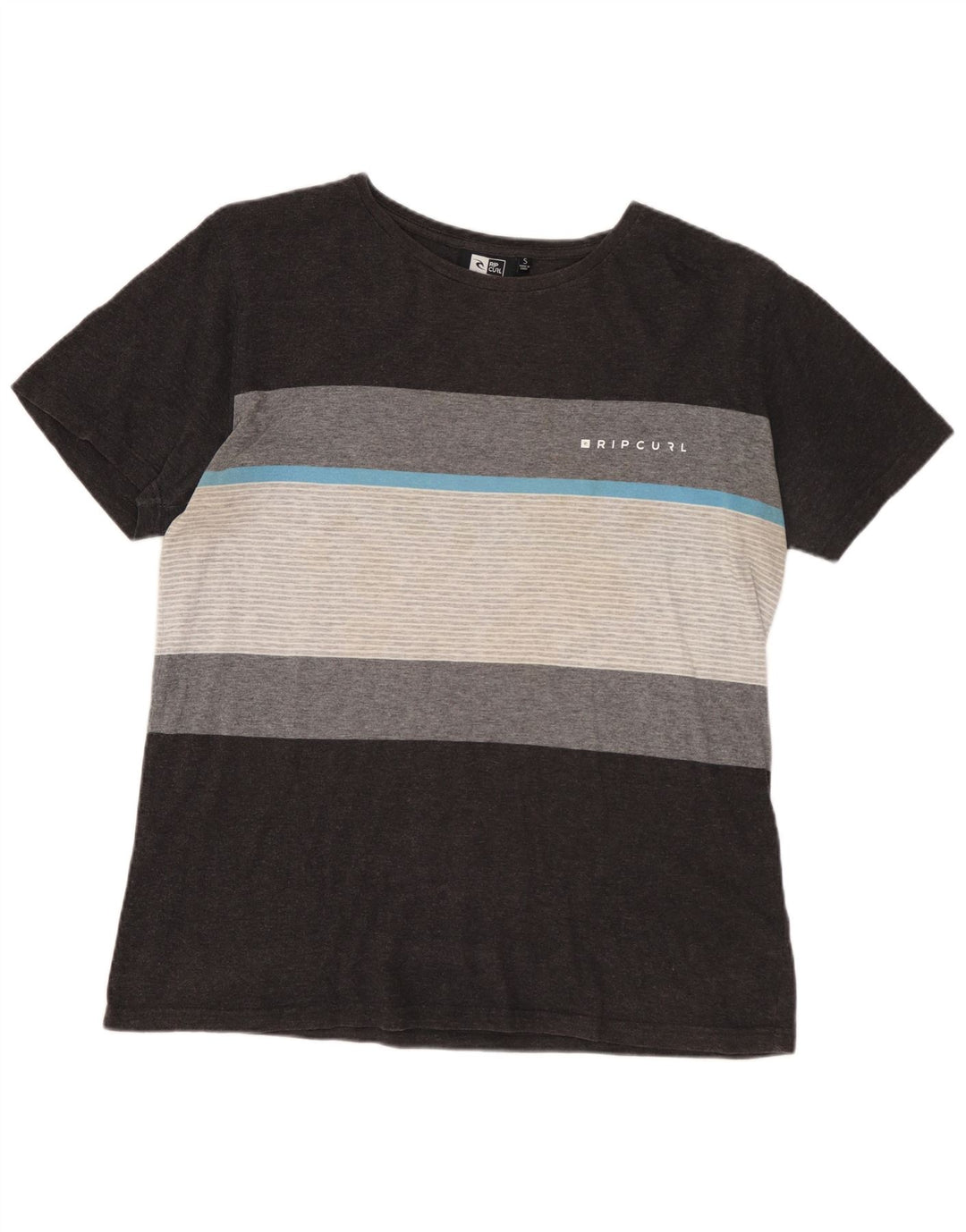 RIP CURL Herren-T-Shirt mit Standard-Passform, klein, grau gestreift