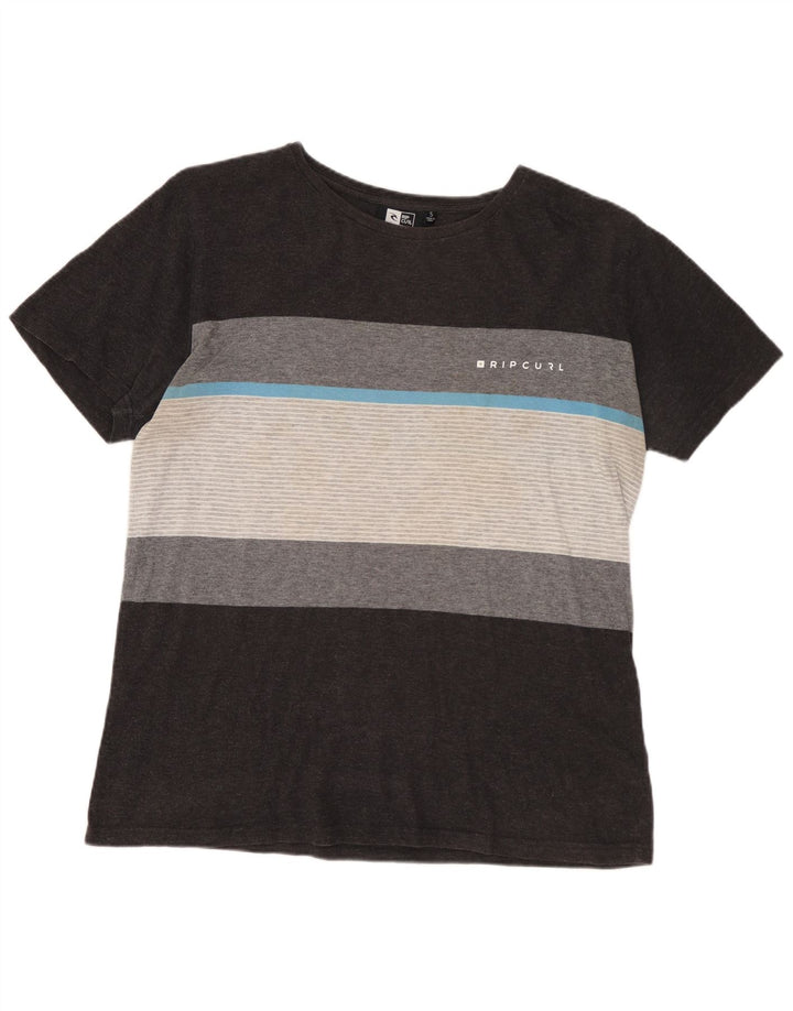 RIP CURL Herren-T-Shirt mit Standard-Passform, klein, grau gestreift