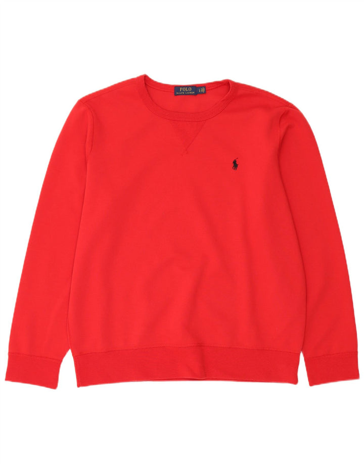 Polo Ralph Lauren Herren-Sweatshirt, Pullover, groß, rot, Polyester