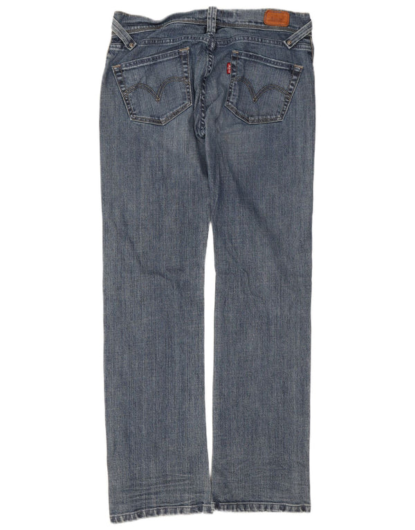 Levi's Damen 504 Straight Jeans W29 L32 Blaue Baumwolle