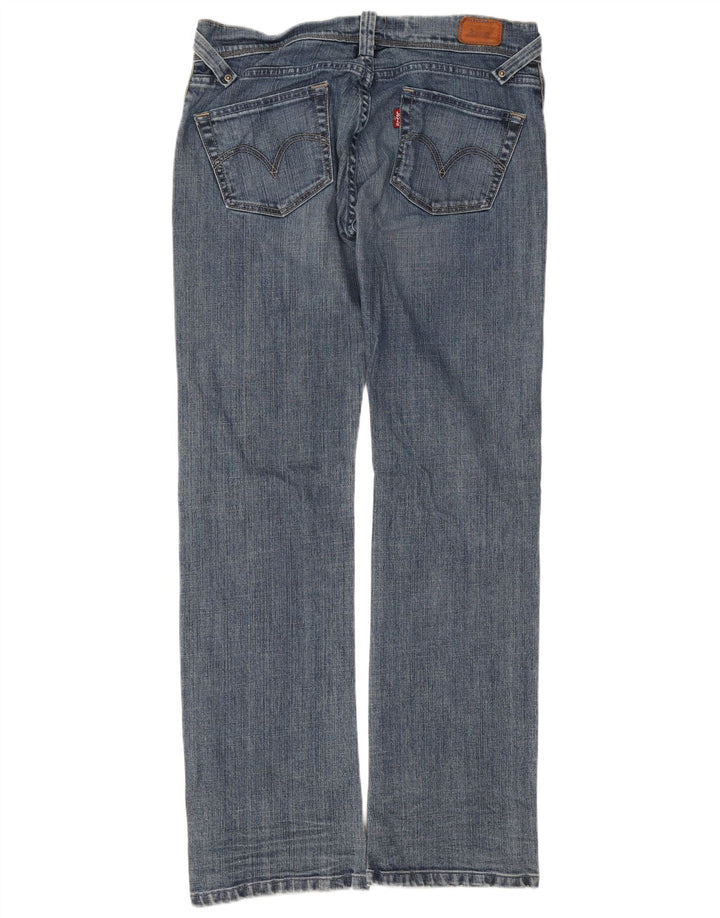 Levi's Damen 504 Straight Jeans W29 L32 Blaue Baumwolle