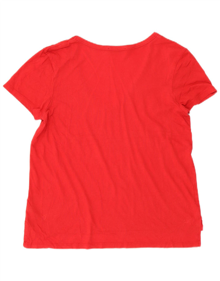 OASIS Damen T-Shirt Top UK 14 Mittelrot