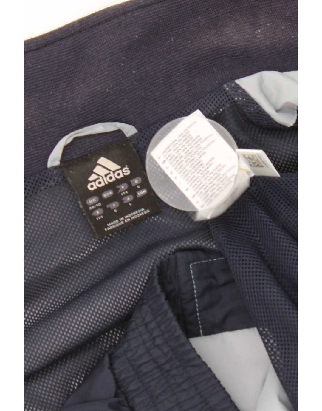 Adidas Herren-Trainingsanzug-Top-Jacke, UK 38/40, mittleres Marineblau, Farbblock