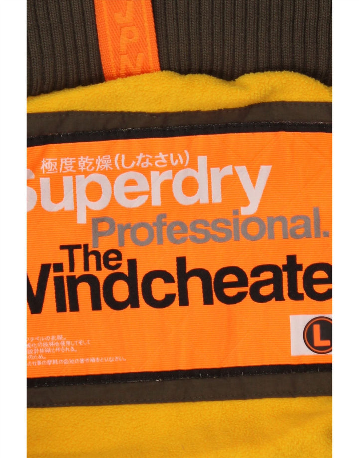 Superdry Herren The Windcheater Graphic Windjacke UK 40 Large Khaki