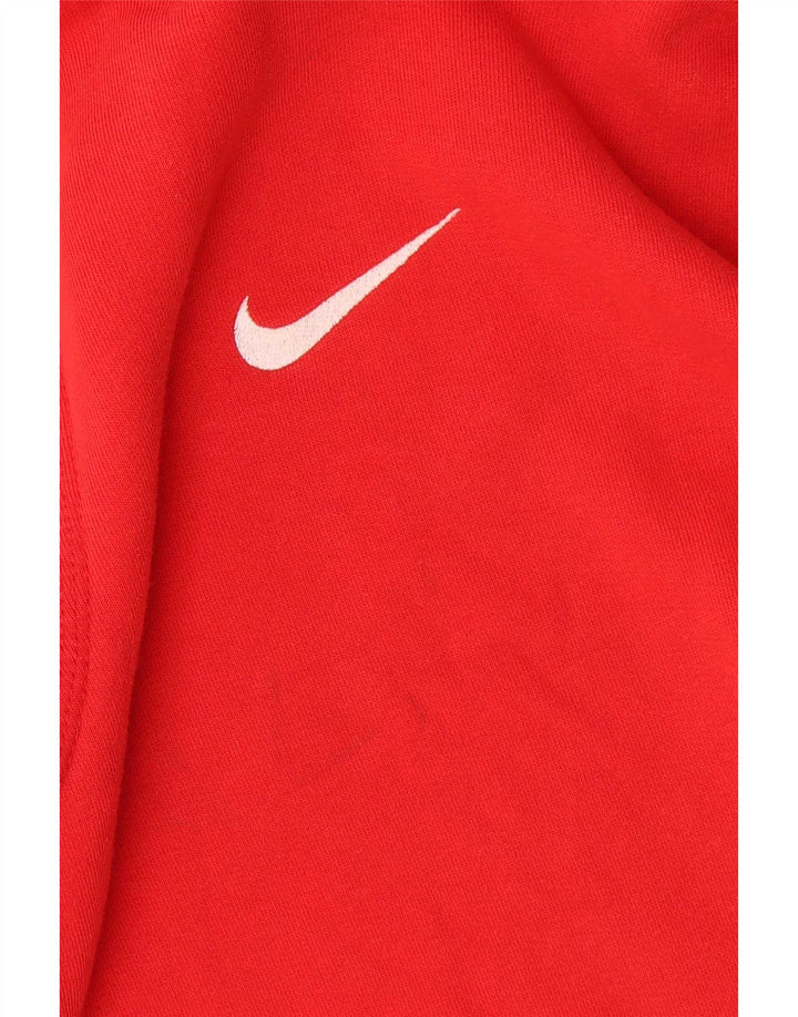 Nike Herren-Kapuzenpullover mit Grafik, mittelrote Baumwolle