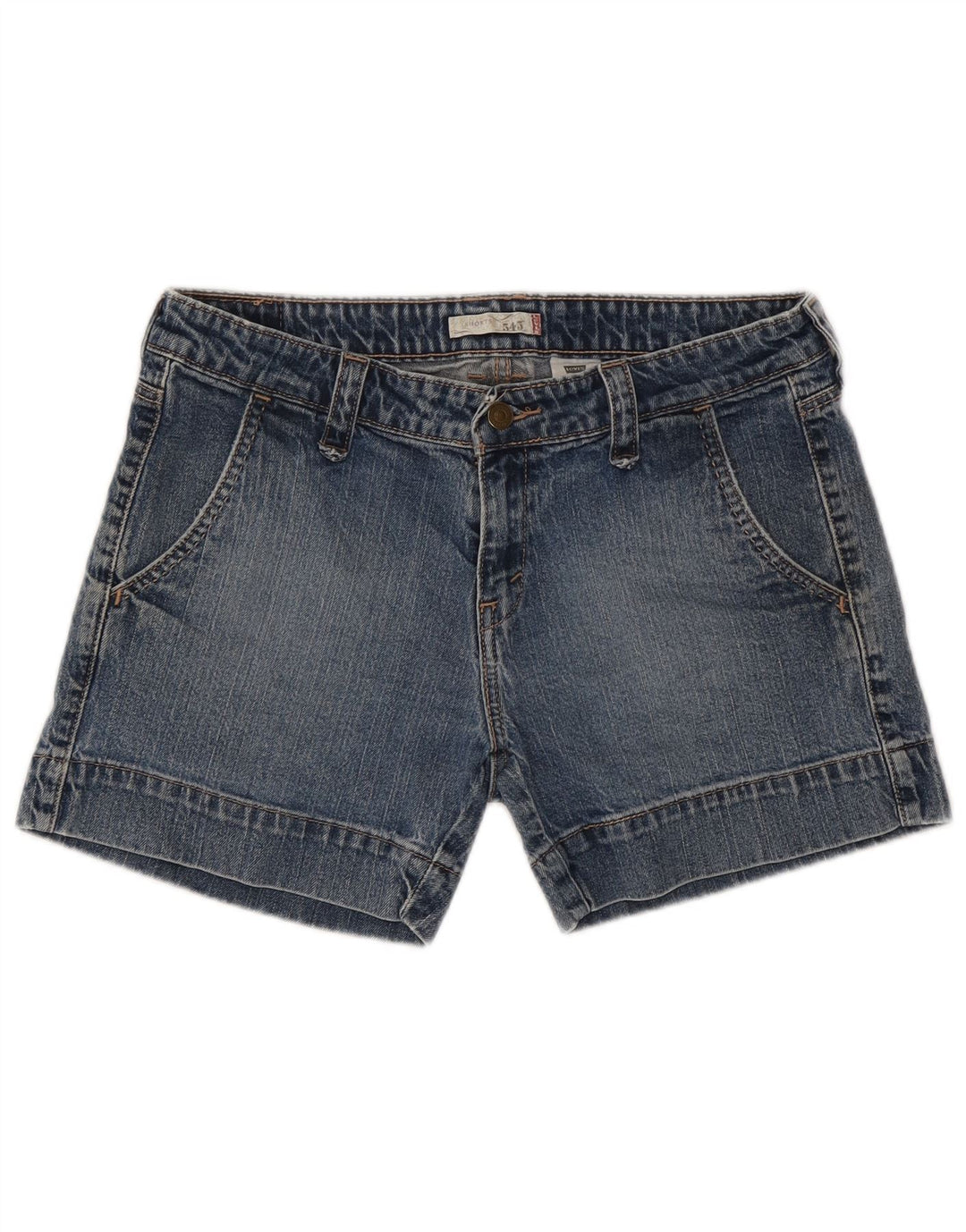 LEVI'S Damen 545 Jeansshorts US 10 Large W32 Blaue Baumwolle