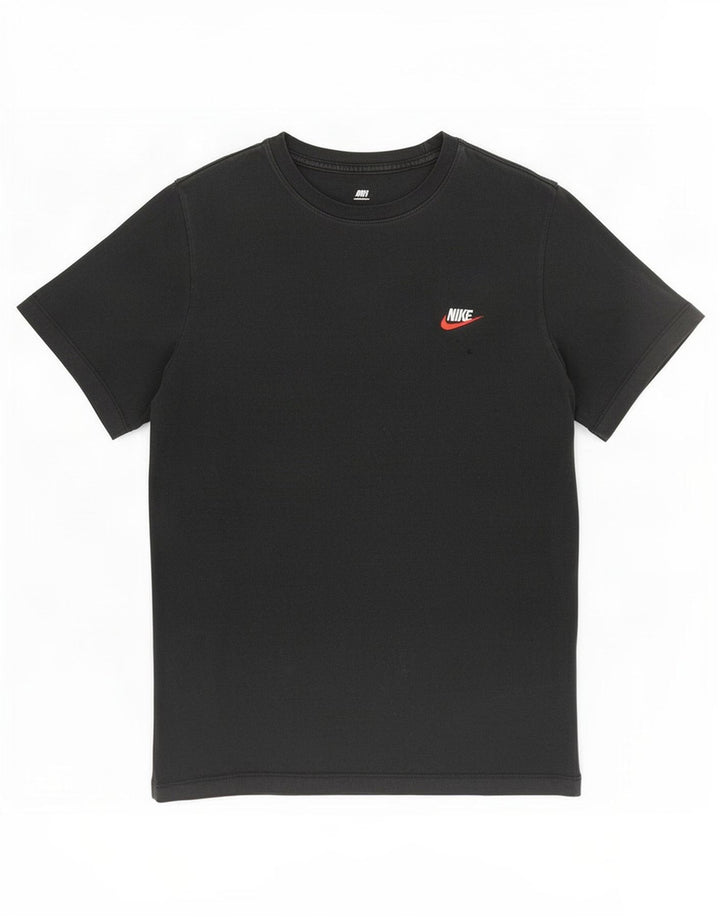 Nike Herren T-Shirt Top Medium Schwarz Baumwolle