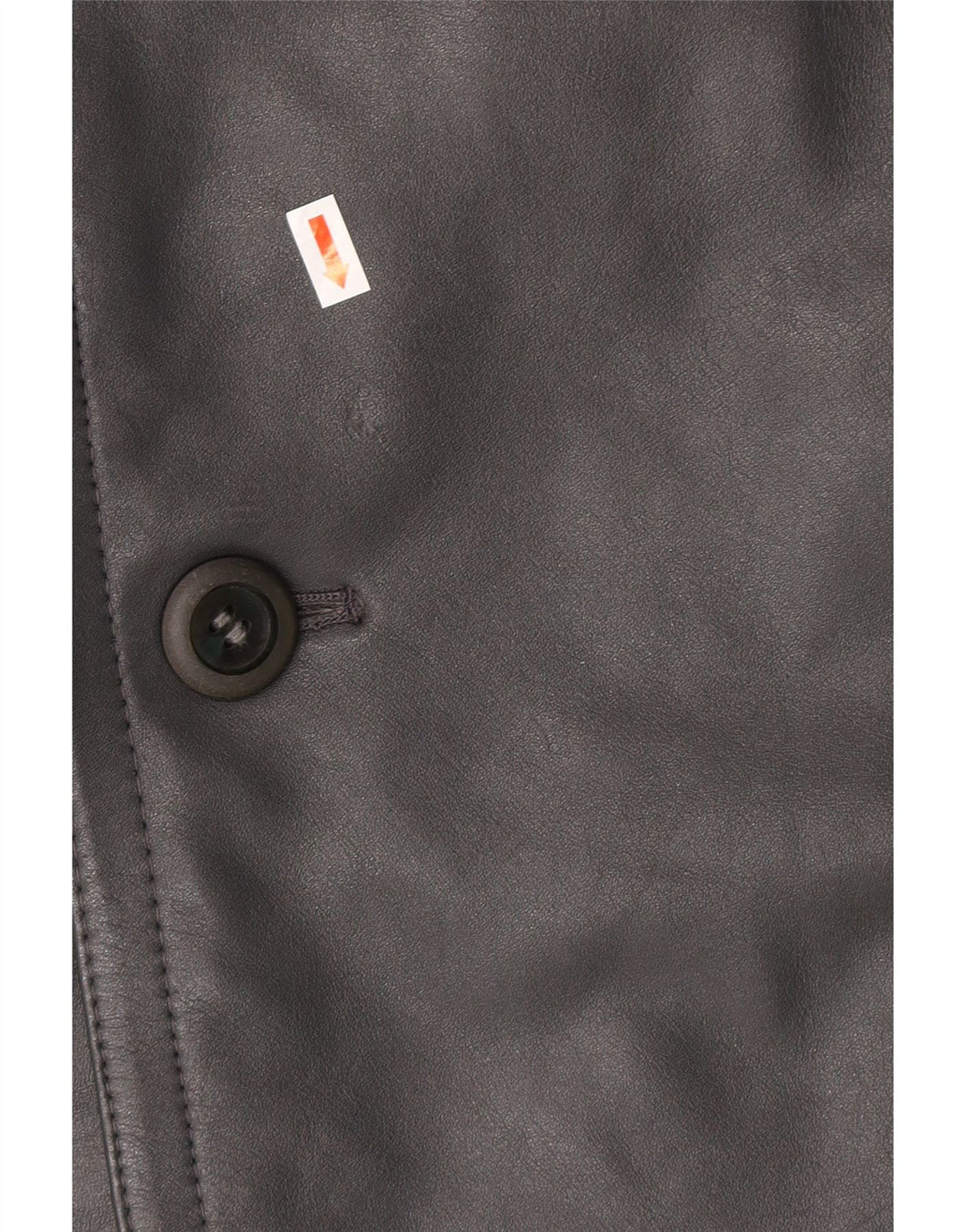 VINTAGE Mens Leather Coat IT 52 XL Grey Vintage Vintage and Second-Hand Vintage from Messina Hembry 