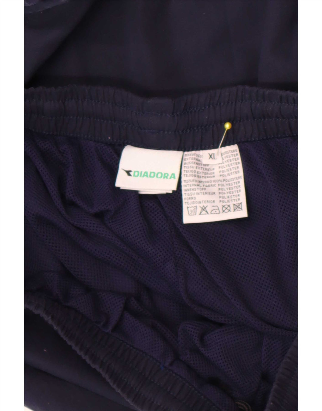 Diadora Herren-Trainingshose, Jogginghose, XL, Marineblau, Polyester
