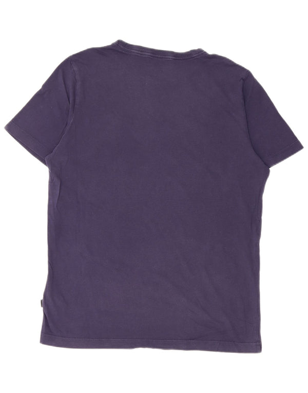 Puma Mens T-Shirt Top Small Navy Blue Cotton