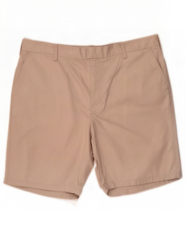 Marks & Spencer Herren Blue Harbor Chino Shorts W42 2XL Beige Baumwolle