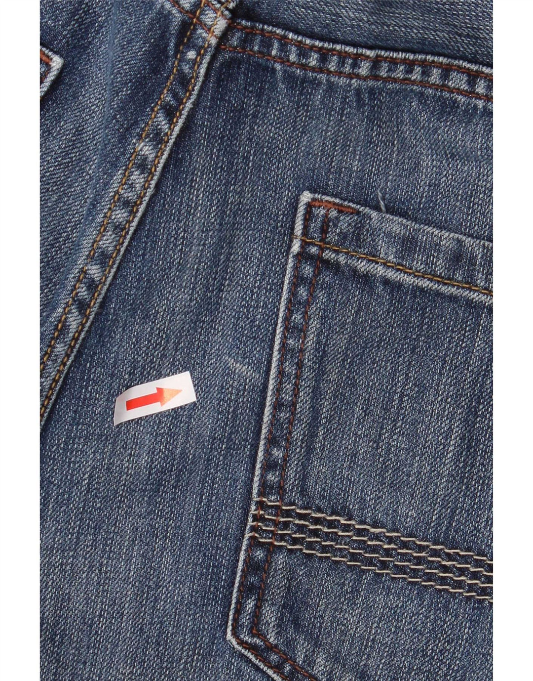 Timberland Herren Straight Jeans W36 L32 Blaue Baumwolle