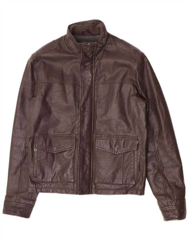 Conbipel Herren Lederjacke IT 48 Mittelbraunes Leder