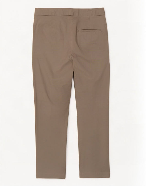 Marks & Spencer Damen Crop Suit Hose UK 10 Small W27 L23 Beige Baumwolle