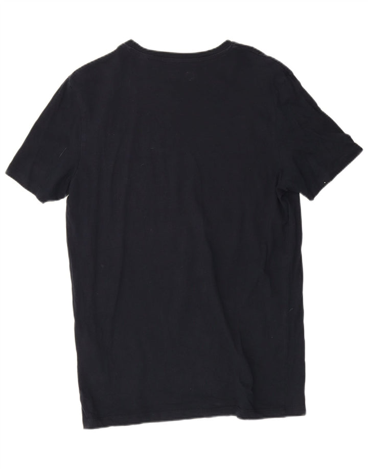 Jack & Jones Herren-T-Shirt mit Grafik, mittlere Marineblau-Baumwolle