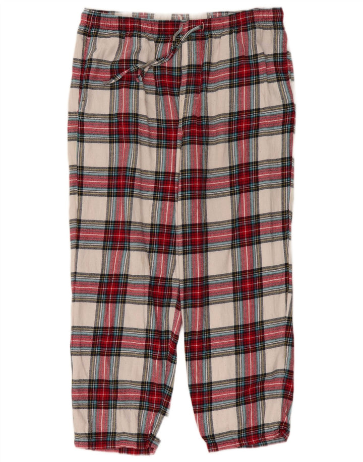 Marks & Spencer Damen-Chinohose, Größe L, W34, L26, mehrfarbig kariert