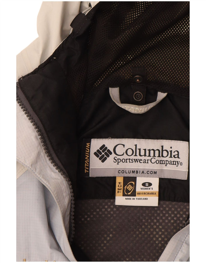 Columbia Damen Interchange Kapuzen-Regenjacke UK 10 Small Weiß