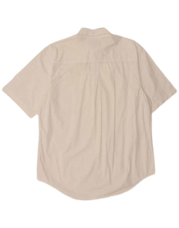 Timberland Herren-Kurzarmhemd aus mittelweißer Baumwolle