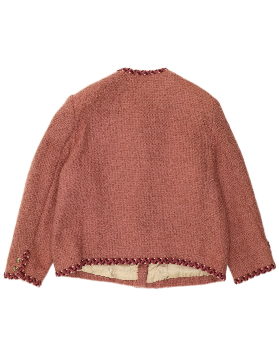 Vintage Damen 5-Knopf-Blazerjacke UK 14 Mittelrot