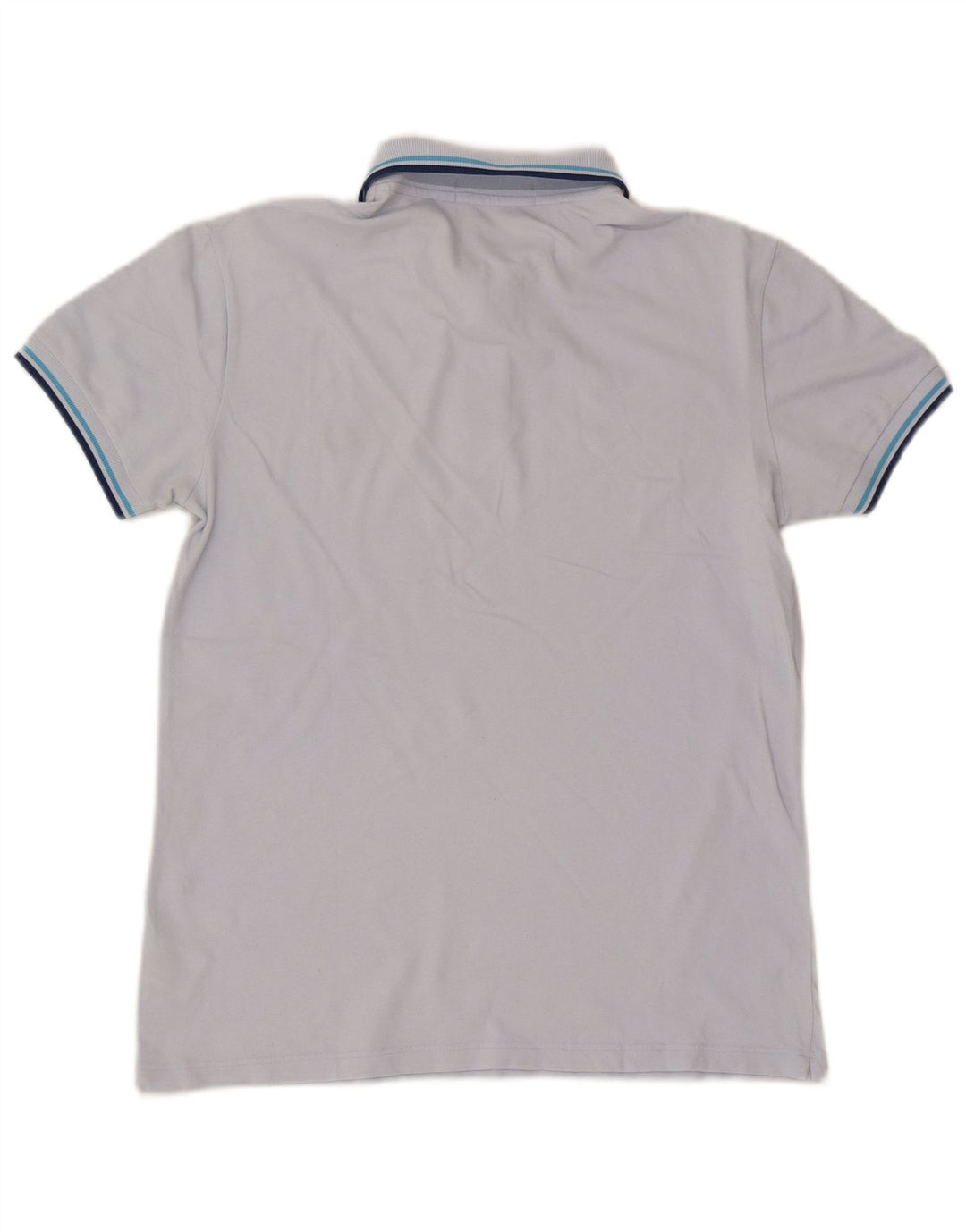Fred Perry Herren-Poloshirt aus mittelblauer, gestreifter Baumwolle
