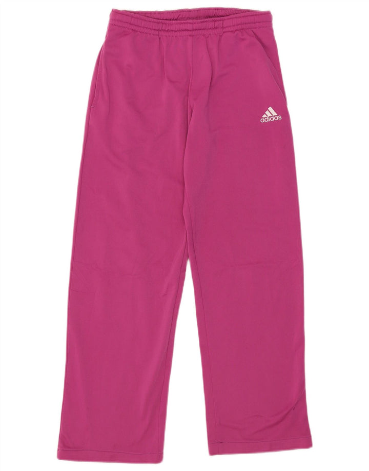 Adidas Damen Trainingshose UK 12 Mittelrosa Polyester
