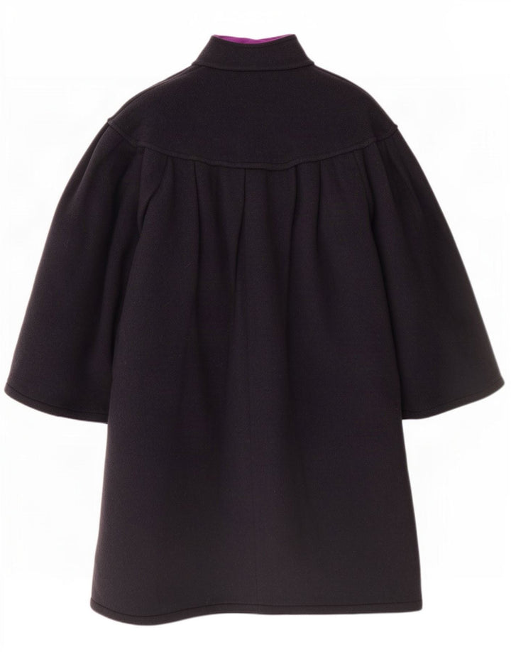 Vintage Damen Übergroßer Mantel IT 44 Medium Navy Blue