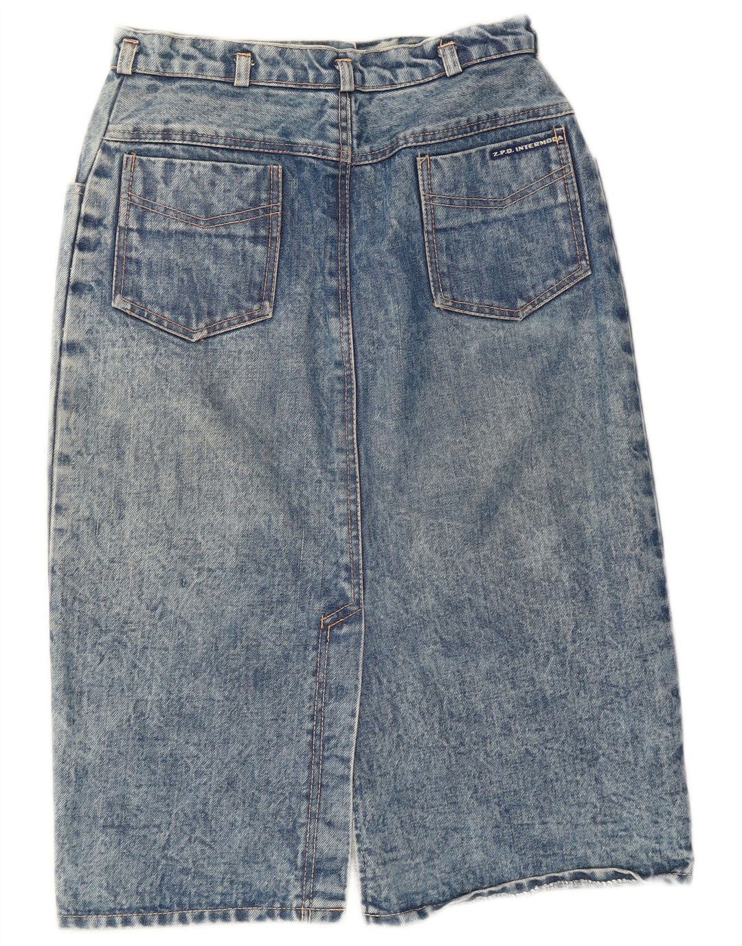Vintage Damen Jeansrock W26 Klein Blau