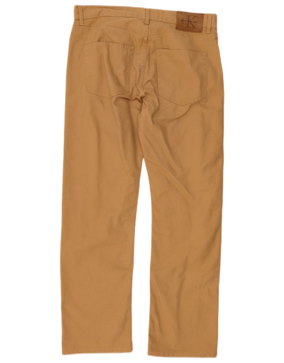 Calvin Klein Herren Straight Jeans W33 L29 Beige Baumwolle
