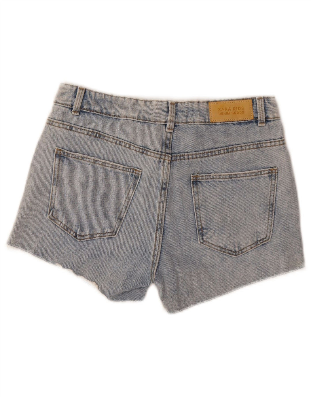 Zara Mädchen-Jeansshorts, 11–12 Jahre, W27, blaue Baumwolle